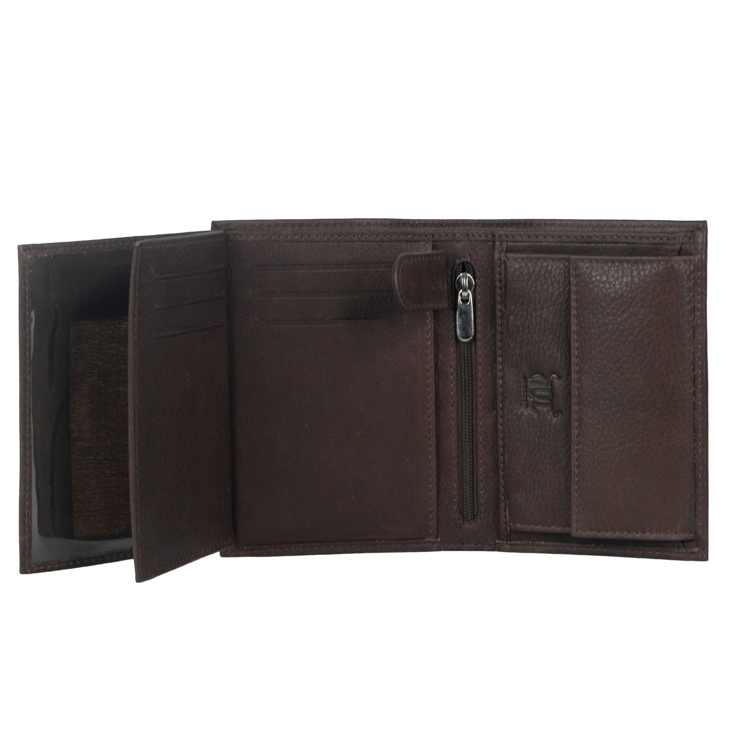 AQL101brown1004: The Goat Serena Nappa Leather Wallet Masterpiece for the Discerning Man - AqLeather