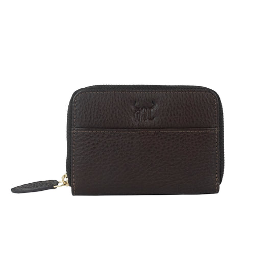 AQL140darkbrown5001: The YDM Nappa Chameleon - Your Versatile Wallet for Everyday Elegance - AqLeather