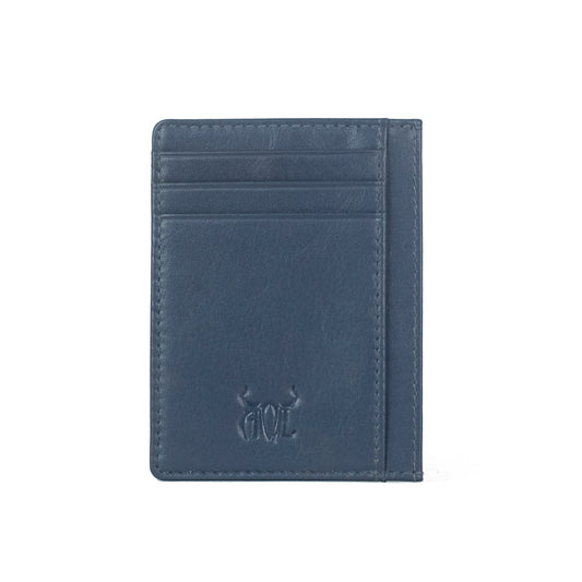 AQL120Navy1024: The Decker Minimalist - Your Sleek Card Carrying Solution - AqLeather