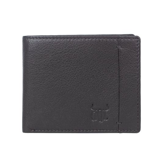 AQL101brown1066: A timeless classic leather wallet for the modern gentleman - AqLeather