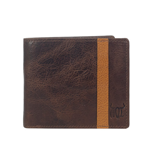 AQL193brown1023: The Anti-Vintage Hunter's Choice (CHC Brown-Tan Men's Wallet) - AqLeather