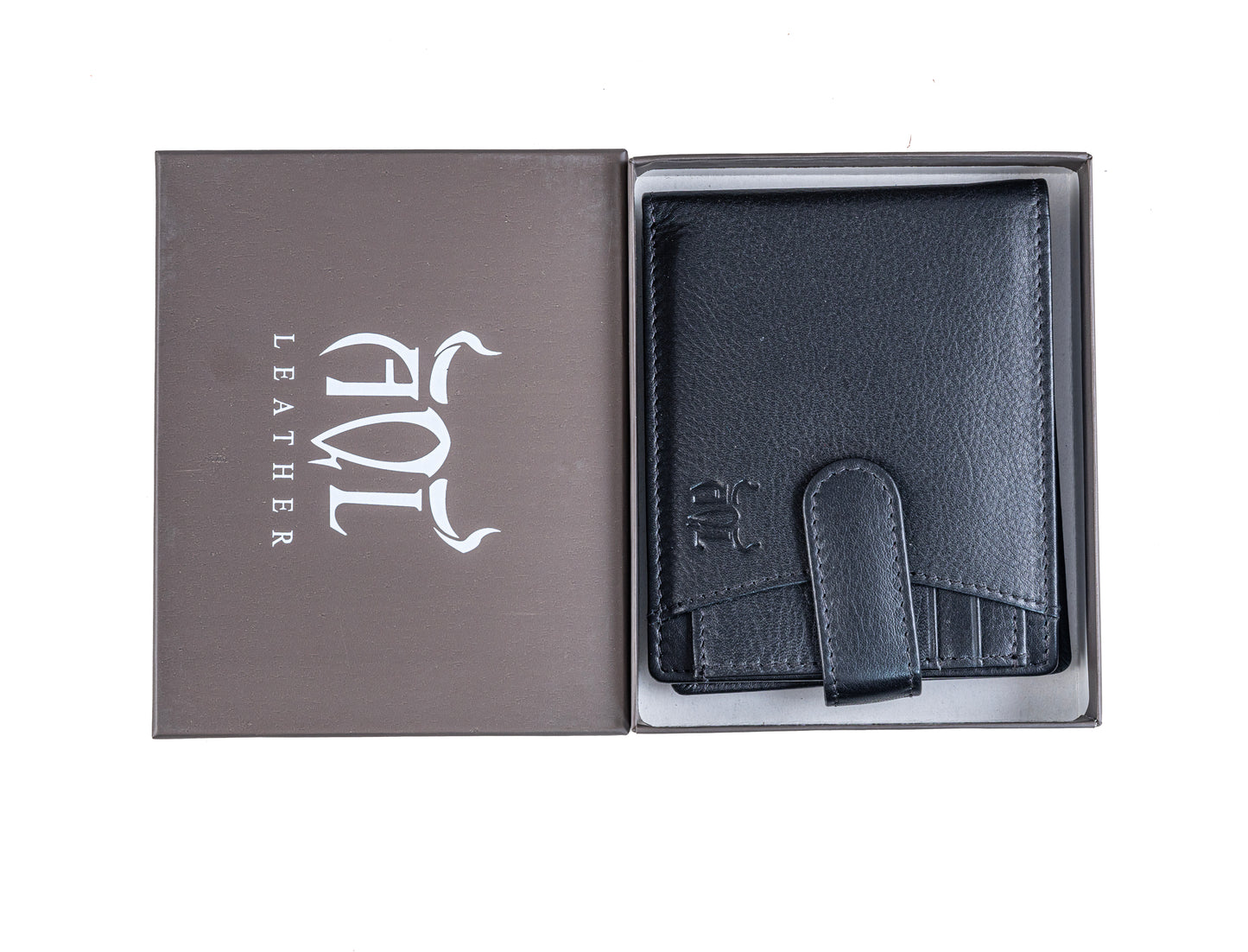 AQL130black1046: The Timeless Black Men's Leather Wallet - A Classic Choice for the Discerning Gentleman