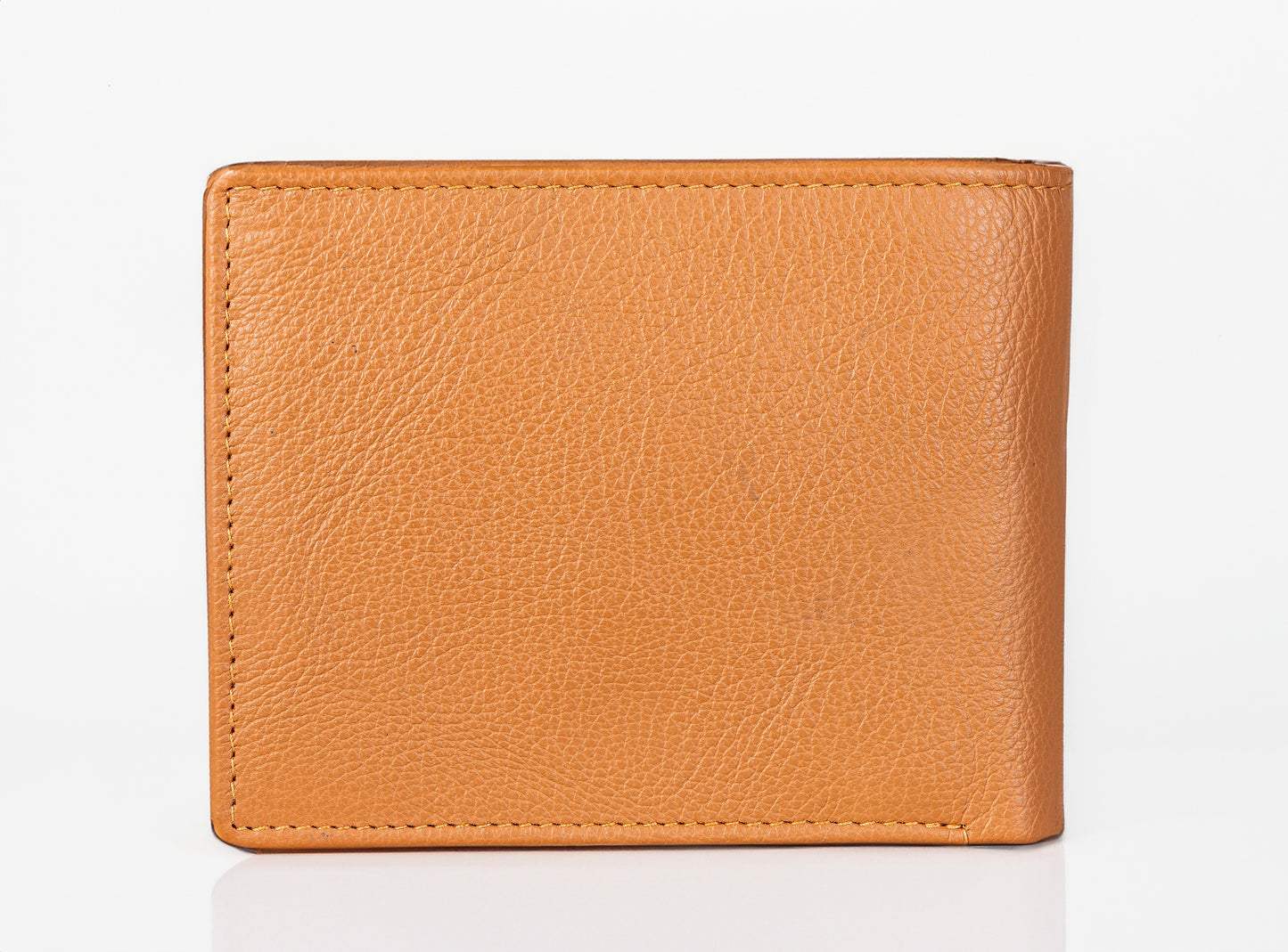 AQL130tan/blue1067: A Bold Fusion of Style and Security - Men's Wallet - AqLeather