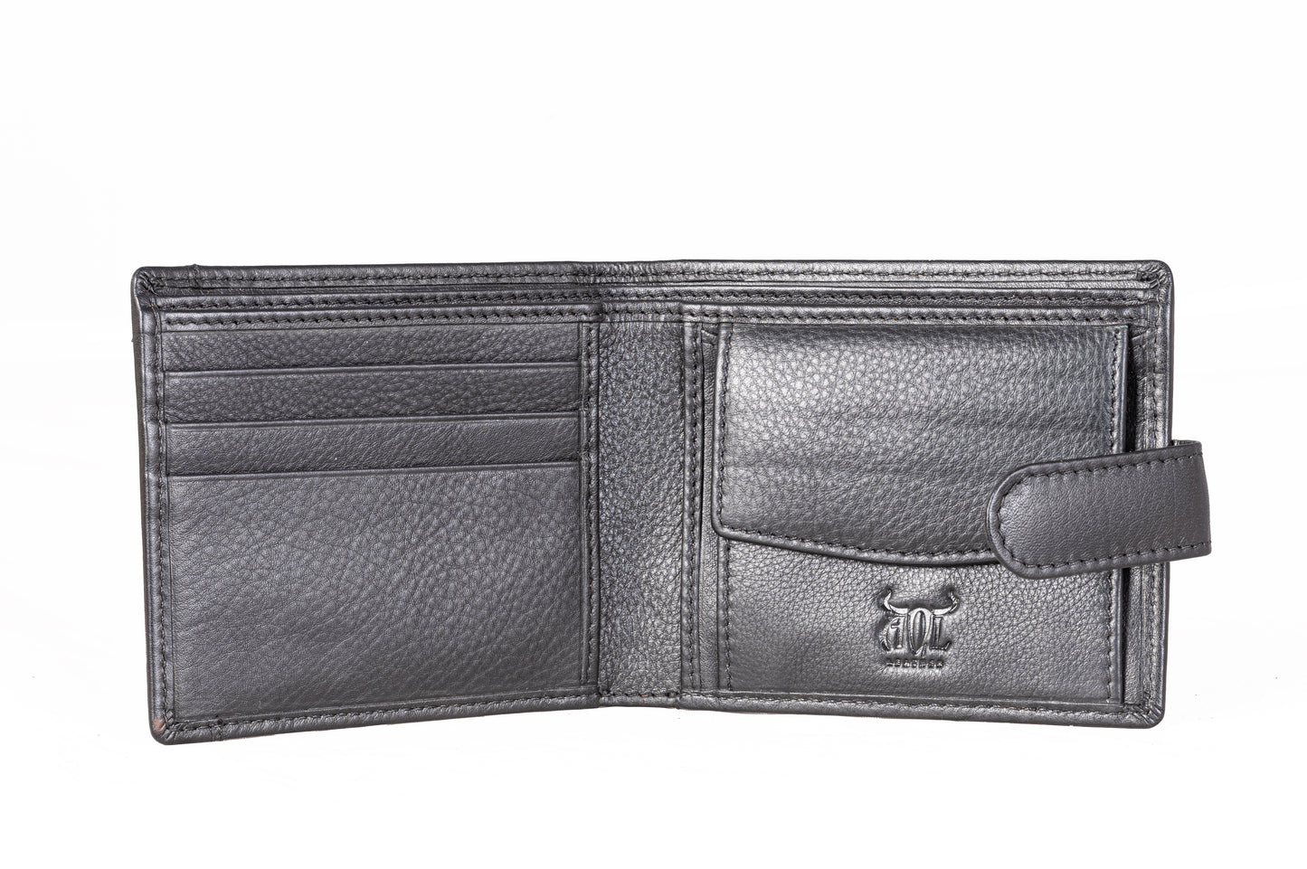 AQL130black1046: The Timeless Black Men's Leather Wallet - A Classic Choice for the Discerning Gentleman