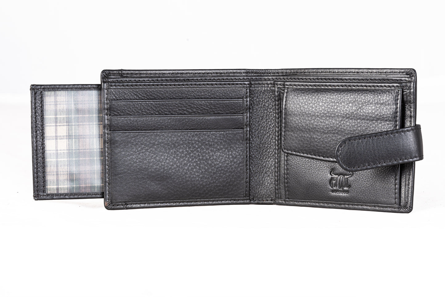 AQL130black1046: The Timeless Black Men's Leather Wallet - A Classic Choice for the Discerning Gentleman