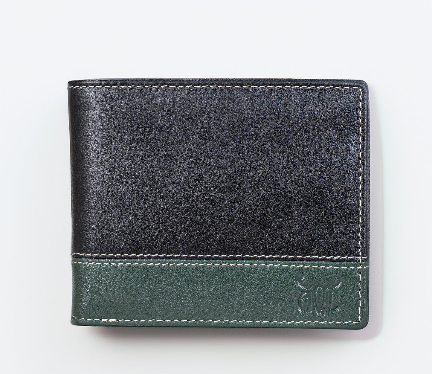 AQL150black/green1060: The Silky Nappa Statement - Bold Contrast for the Modern Man - AqLeather